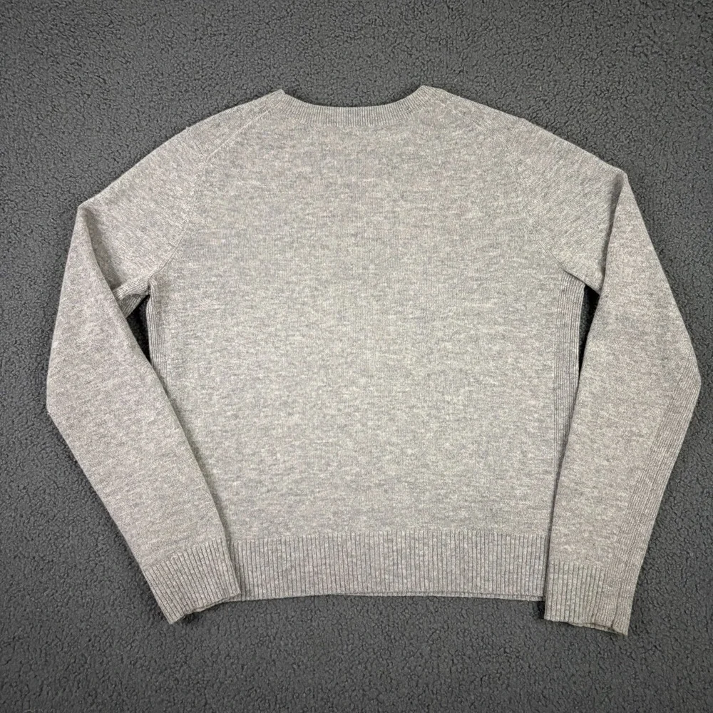 Jenni Kayne‎ Everyday Sweater Womens Small Gray Wool Cashmere Crew Lightweight